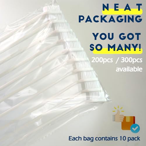 300 Pcs Dog Toothbrush Cat Tooth Brushes Bulk, Double Sided Brushing Kit, Teeth Cleaning Kit Soft Bristles Long Handle, Pet Tooth Brush for Small to Large Dog, Cat, Puppy & Kitten, 10 Colors - style: 300 pcs