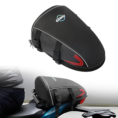 Motorcycle Tail Bag, Upgrade 15L Waterproof Sports Motorbike Rear Seat Bag with Shoulder Strap, Motorcycle Tank Bag For Storage Saddle Bag Dirt Bike Accessories - color: Motorcycle Tail Bag