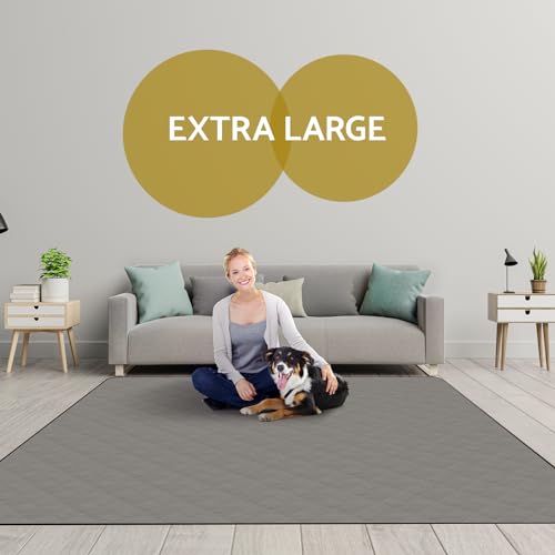 Washable Reusable Dog Pee Pads, 82"x120" Absorbent & Waterproof Puppy Training Pad for Crate, Playpen & Carpet, Large Potty Pads for Dogs, Cats & Small Pets - size: 1Pc 82x120 Inch
