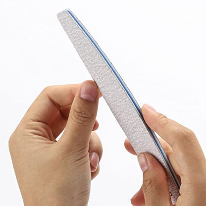 25 Pieces 180/240 Grit Nail Files for Natural Nails, Fingernail Files Double Sided Emery Boards for Nails - size: 25 Count(180/240 Grit)