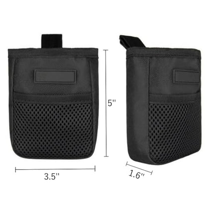 Dog Training Treat Pouch Small Portable Dog Treat Pouch Bag with Clip Pet Bait Snack Reward Puppy Training Container Food Treat Feeding Holder Mini Dog Treat Tote Waist Bag for Pet Training Walking - color: Black