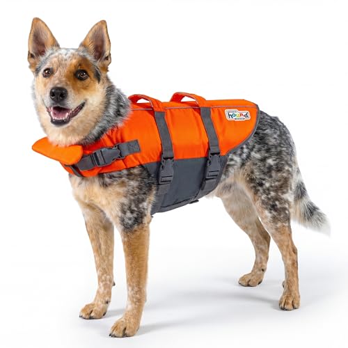 Outward Hound Granby Splash Orange Dog Life Jacket, Medium - color: Orange, size: Medium (Chest Girth: 21"-27")