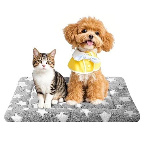 Dog Bed Mat – Soft & Comfortable Dog Kennel Pad for Crate – Durable Crate Bed & Mat for Dogs & Cats – Ideal for Crate, Kennel, and Home Use - color: Gray, size: S(24"*18"*1.5")