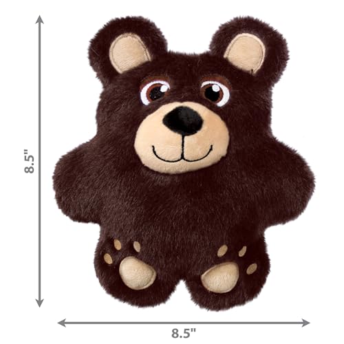 KONG Snuzzles Dog Toy, Plush Squeaker, Crinkle Sounds, Soft Durable Indoor Play (Bear/Bunny, Medium) - color: Bear/Bunny, size: Medium