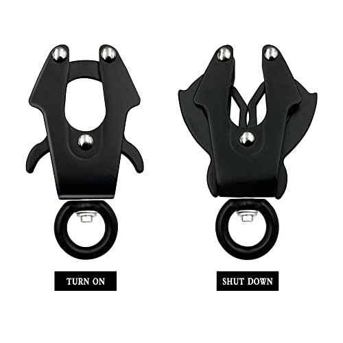 2 Pcs Frog Clip Dog Leash Clasp 360 Degree Swivel Clip Heavy Duty Quick Release and Locking Dog Leash Buckle for Linking Pet Collar (Small) - size: Small