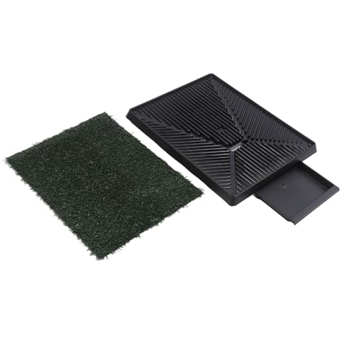 Reusable Puppy Training Potty Tray for Home, Pet Urine Pad, Indoor Grass Pipi Pads for Dogs (Small 12 Inch)