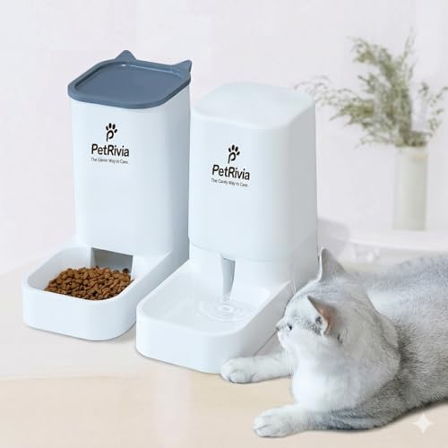 Automatic Pet Feeders Automatic Dog Food and Water Dispenser Water Dispenser for Dogs Gravity Water Dispenser Cat Feeders Automatic Cat Food Dog Water and Food Dispenser Gravity Pet Water Dispenser
