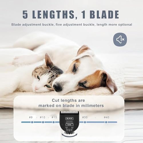 3PCS Adjustable 5 in 1 Replacement Blades Compatible with Wahl 5 in1 Clipper Bravura, Chromado, Creativa, Figura, Motion, Supergroom Dog Grooming Clippers (Black) - color: BLACK-3
