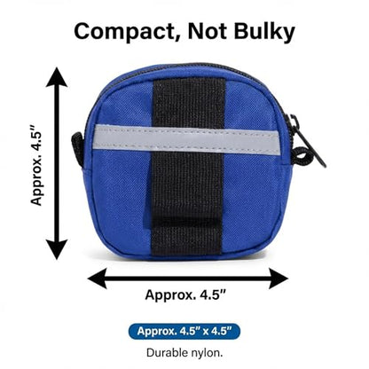 Gracie To The Rescue Leash Bag, Compatible with flexi retractable leash, treat and poop Bag Holder for leash, Waste Bag Holder (Blue) - color: Blue
