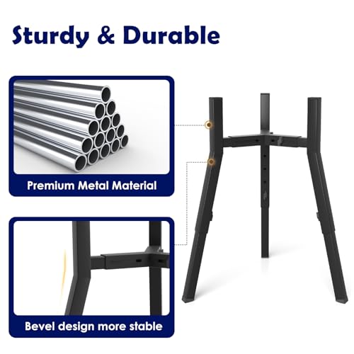 Elevated Dog Bowl Stand for Large Dogs, Adjustable Height & Width,Single Raised Dog Food Water Holder,Bowl Not Included - color: Black, 12.9-18.9H-Square, size: Height: 12.9-18.9", Width: 8.3-12.6"