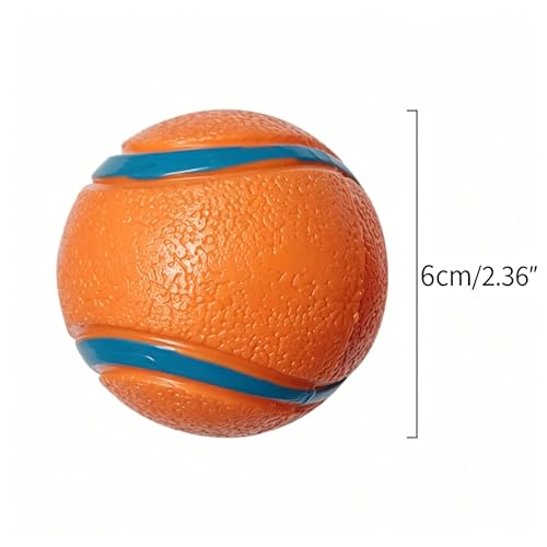 2Pack Durable Rubber Dog Balls, Super Bouncy Fetch Toys for Medium Dogs 20-60 lbs, Floating Water Pet Balls,2.36"
