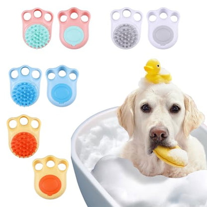 Pet & Grooming Supplies Kitten/Dog Massage Brush Shampoo Dispenser/Washing Grooming Supplies Pet Brush for Bathing Dogs - color: Yellow