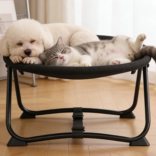 Outside Dog Bed,Portable Breathable Non Slip Cot Hammock | 22.44 x 16.14 x 10.23Inch Dog Bed Outdoor | for Pets Cats Kitten Puppy Sleep Rest Camping Travel - color: A