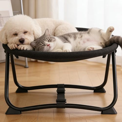 Outside Dog Bed,Portable Breathable Non Slip Cot Hammock | 22.44 x 16.14 x 10.23Inch Dog Bed Outdoor | for Pets Cats Kitten Puppy Sleep Rest Camping Travel - color: A