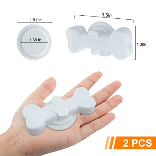 2 Pack Potty Training Pad Magnetic Holder Compatible for Leg-Lifting with Strong Adhesive and Magnets for Any Size Puppy Pads Indoor Dogs House Wall