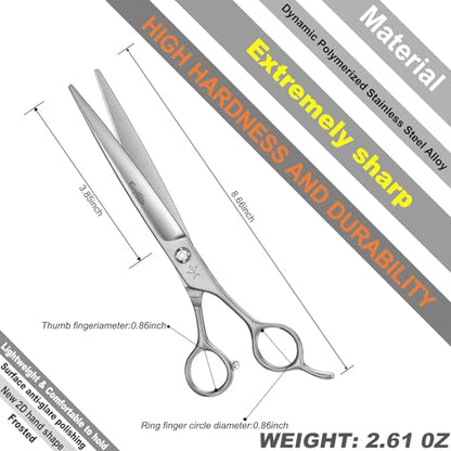 High-end Professional Dog Grooming Scissors Pet Grooming Shears 7.5 Inches Extremely Very Sharp Made Of Stainless Steel Alloy By Hand For Dog Cat Groomer - style: 7.5inch Shears