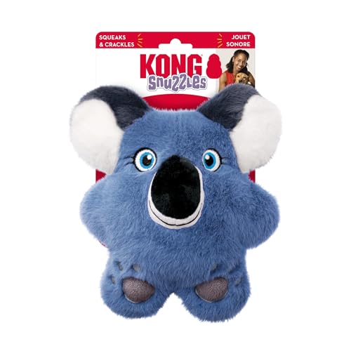KONG Snuzzles Dog Toy, Plush Squeaker, Crinkle Sounds, Soft Durable Indoor Play (Koala, Medium) - color: Koala, size: Medium