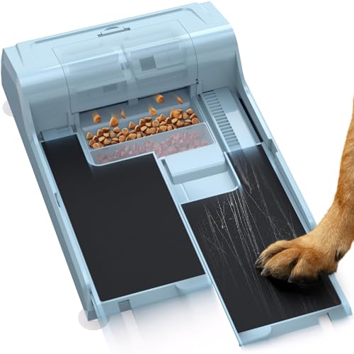 Dog Nail File Toy with 2 Dog Treat Puzzle, Interactive Dog Enrichment Toys for IQ Training, Dog Scratch Pad for Nails, Slow Feeder and 2 Level in 1 Dog Puzzle, Strong Anti-Slip Strips