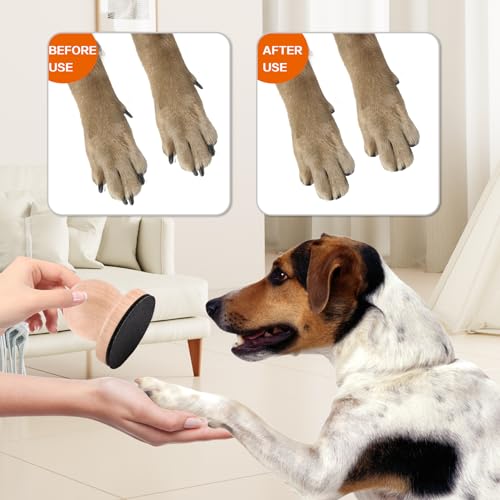 Dog Nail File Dog Scratch Board for Nails Wooden Handicraft Cat Dog Nail Scratch Pad with 4 Pcs Replaceable Sandpaper Dog Trainning Accessories Stress Free Nail Filing for Dogs(Wood) - color: Wood
