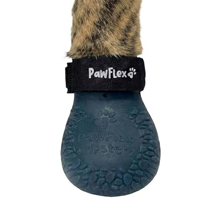 PawFlex Gripsterz All Weather Waterproof Nonslip Silicone Dog Boots. Super Stretchy Paw Protection - Dog Shoes for Hot Pavement, Snow, Ice, and Rain. Provides Traction on Slippery Surfaces - color: Sea Blue, size: XS