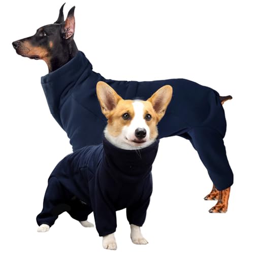ROZKITCH Dog Winter Clothes, Pet Windproof Warm Cold Weather Jacket Vest Cozy Jumpsuit Apparel Outfit Clothes for Small Medium Dog Walking Hiking Sleep Blue S - color: Dark Blue, size: S