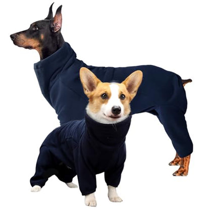 ROZKITCH Dog Winter Clothes, Pet Windproof Warm Cold Weather Jacket Vest Cozy Jumpsuit Apparel Outfit Clothes for Small Medium Dog Walking Hiking Sleep Blue S - color: Dark Blue, size: S