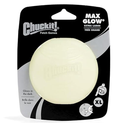 Chuckit! Glow in the Dark Bouncy Balls - Ball for Dogs, Dog Toy, Max Glow Balls - Extra-Large, 3.5 Inch (Pack of 12) - size: Extra-Large (Pack of 12)