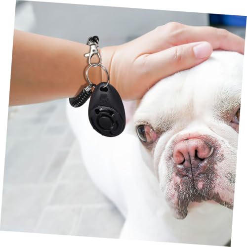 LIOOBO 2pcs Dog Training Clicker with Wrist Strap Portable Pet Behavior Training Tool for All Breeds Loud Sound Clickers for Dog