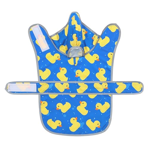 Dog Raincoat for Large Dogs Waterproof Jacket Hooded Rain Coats with Reflective Strips Leash Hole & Poncho Adjustable Fit (ShinyDuck,XL) - color: A. Ducks, size: X-Large