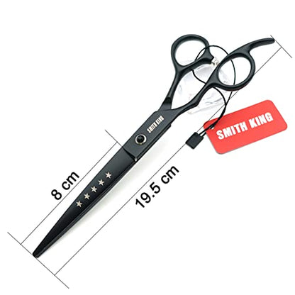 7.0 inches Professional Dog Grooming Scissors Set Straight & Curved & chunkers & comb 4pcs in 1 Set Left-handed