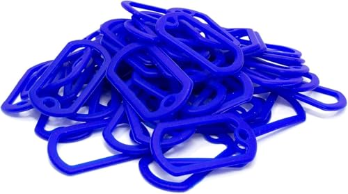 Bulk Military GI Dog Tag Silencer Rubber Silicone Cover, Blue, 10 pc