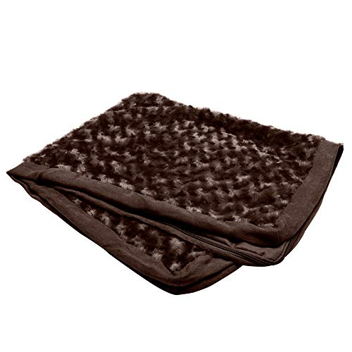 Furhaven Replacement Dog Bed Cover Ultra Plush Faux Fur & Suede Mattress, Machine Washable - Chocolate, Jumbo Plus (XX-Large) - color: Chocolate, size: Jumbo Plus (XX-Large) (Pack of 1)