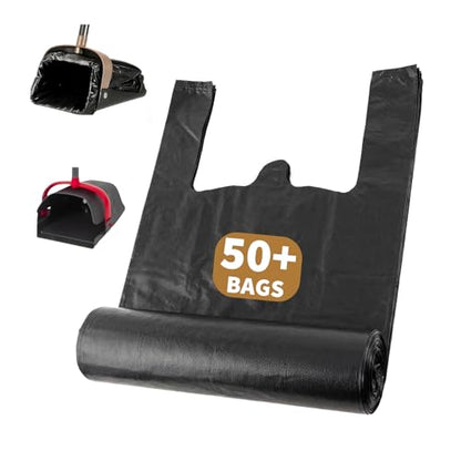 Dog Poop Bags Compatible with Arm and Hammer, 50 Count | Pooper Scooper Bags Fit for Swivel Bin & Rake Dog Pooper Scooper, Thick Pet Waste Bags, With Handles, Disposable