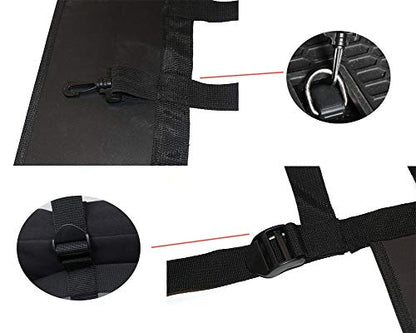 Pet Net Vehicle Safety Mesh Dog Barrier for Jeep Wrangler JK JL 4-Door 2007-2026, Fits Behind Rear Seat, Suitable for Medium, Large Pets, Easy to Install