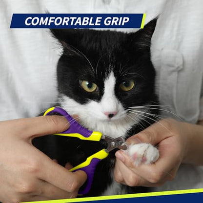 WePet Pet Nail Clippers U07.1, Professional Claw Trimmer, Bended Scissor Special for Cats, Kittens, Dogs, Puppies, Small Animals, Yellow/Purple - color: #16 Yellow/Purple