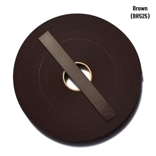 Buckleguy.com BioThane®, Beta, Leather Weight - color: Brown, size: W: 1-1/2" and L: 1 Foot (continuous length)