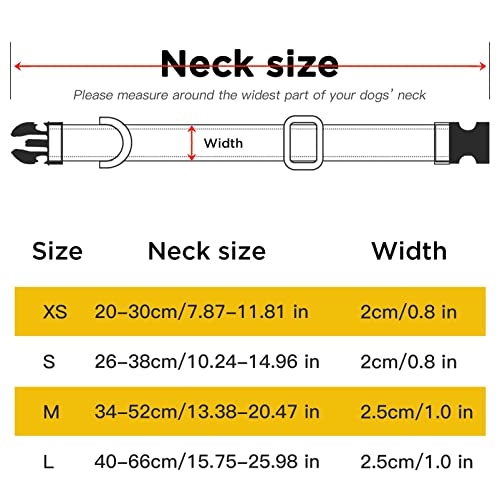 HEELE Dog Collar, Reflective Dog Collar, Soft Neoprene Padded Breathable Nylon Pet Collar Adjustable for Small Dogs Puppy, Army Green, XS(7.87-11.81") - color: Army Green, size: X-Small (7.87-11.81")