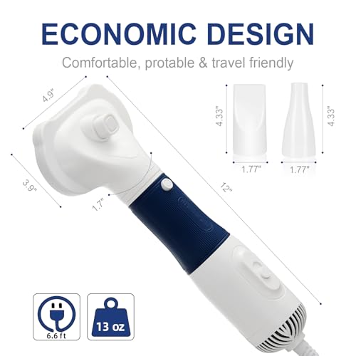 3-in-1 Dog Hair Dryer with Slicker Brush for Small and Medium-Sized Dogs and Cats Pet Hair Dryer Dog Blow Dryer Portable Overheat Protection Adjustable Temperature