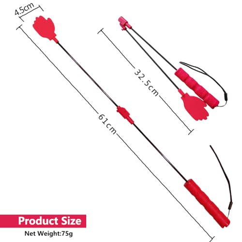 LogFaadCoi Collapsible Portable Dog Training Stick,Silicone Durable Dog Training Whip with Anti-Slip Handle,Outdoor and Indoor Training Dog Tools,Puppy Training Whip Exercise Accessory