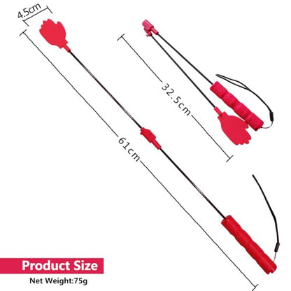 LogFaadCoi Collapsible Portable Dog Training Stick,Silicone Durable Dog Training Whip with Anti-Slip Handle,Outdoor and Indoor Training Dog Tools,Puppy Training Whip Exercise Accessory