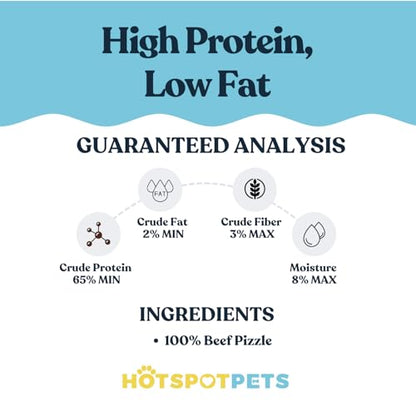 hotspot pets Bully Stick Rings for Dogs (10 Pack) 4 Inch Circles- Premium All Natural Long Lasting Twisted Beef Pizzle Dog Chew Treats - Grain Free, Fully Digestible, Rawhide Alternative Thick Chews