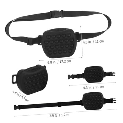 Abaodam Dog Treat Pouch Silicone Training Snack Bag Waist Belt for Outdoor Use Sealed Design Magnetic Closure Easy Pet Training and Walks