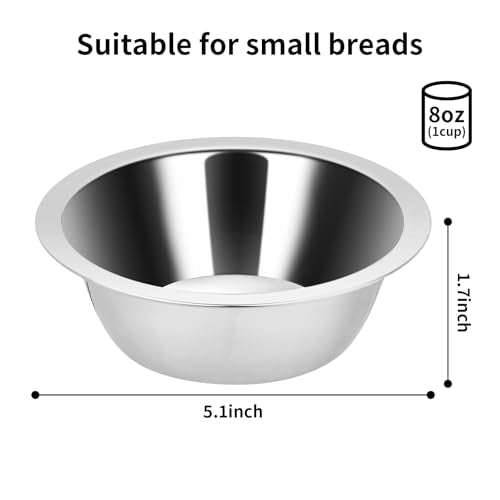 Fri4Free 2PCS Kennel Water Bowl Hanging,Stainless Steel Puppy Bowls for Small Dog Cage,Kennel, Crate, Catio Accessories,Dog Crate Water Bowl Dish Feeder Food Holder No Spill(8oz/1cup) - size: 8.0oz