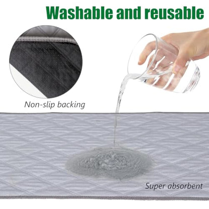 Artificial Grass Dog Grass Pad with Tray, Reusable Pet Urinal Pads for Training, 4 Layers Washable Bathroom Balcony Indoor Dog Potty (L-20×30")