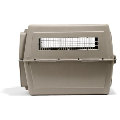 Petmate Ultra Vari Dog Kennel - Portable Crate for Extra Large Dogs 90-125 lbs - Airline-Friendly - Heavy-Duty Plastic Shell - For Home and Travel - Made in USA - 48 Inches - Taupe