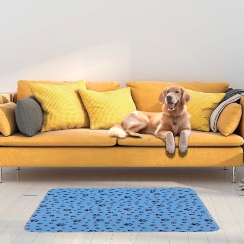 Washable Pee Pads for Dogs,2 Pack Extra Large 36"x72" Super Absorbent Reusable Puppy Pads,Non-Slip 100% Waterproof Dog Pee Pad,Pet Training Pads for Couch, Crate,Potty Training,Floor - size: 36X72 Inch（Pack of 2）