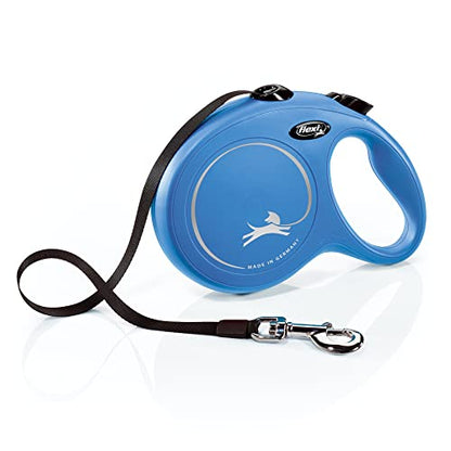 Flexi CL30T8.250.BL New Classic Tape Retractable Leash, Blue, Large/26' - size: Large - 26 ft