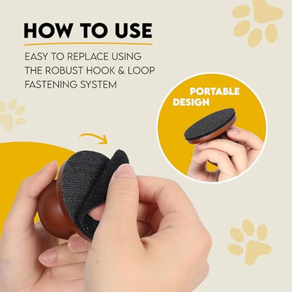 Dog Nail File, Cat Nail File, Dog Nail File Board - Stress-Free Nail Filing for Dogs, Nail File for Dogs, Dog Scratch Pad for Nails, Handle Made from 100% Real Wood - color: Brown