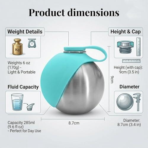 Foldable Pet Water Bottle for Travel, 2 in 1 Portable Dog Water Bottle, 9.6 Oz Stainless Steel Bottle with Silicone Bowl, Leak-Proof Water Dispenser Ideal for Small Dog Walking (Pink-Pattern) - color: Pink-Pattern