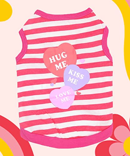 6 Packs Girl Dog Shirts for Small Dogs Girls XS Chihuahua Clothes, Medium - color: Lovely, size: Medium (5.5-8.8lb)